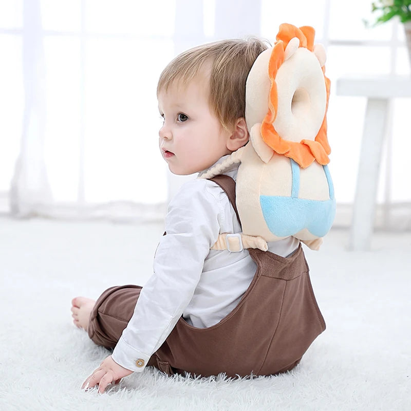 Baby Head Protection Backpack: Cushioned Safety Pad for Toddlers - Anti-Fall, Highly Elastic, and Breathable
